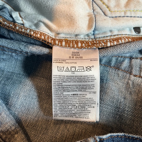 Gap Men’s 1969 Standard Jeans 33x34 - Picture 5 of 11
